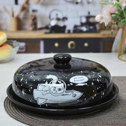 Блюдо для блинов Lavenir "Космическое путешествие", 23 см доломит арт. НС620-C313, 85869