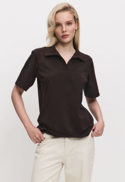 Футболка-поло женская 25234-492 мокко - Avese фото 120