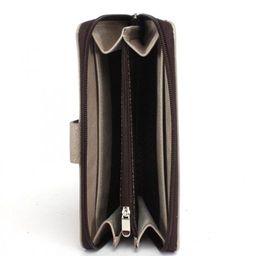 Портмоне+картхолдер жен Croco-ПР-974 натуральная кожа 2 отд, 5 карм, серый крек (240) 229036  фото 3