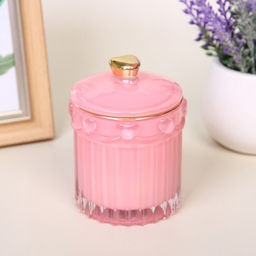 Свеча в стакане "Нежные облака" 9*11,8 см, Розовый