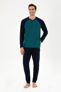 Мужской зеленый пижамный комплект