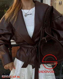 Кожаная куртка весенняя