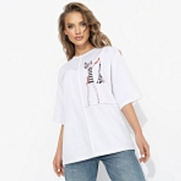 Футболка со швами наружу, Идеальная гармония (стильная) - Charutti фото 7