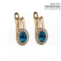 Серьги с кристаллами Swarovski