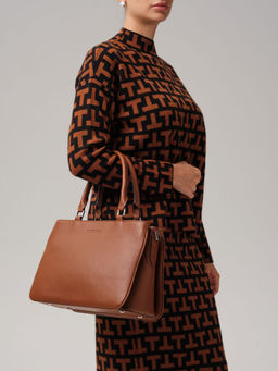 Кожаная сумка Deboro 30640 фундук