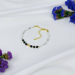 Браслет из Лунного камня с вкл. Турмалина и Шпинели 16,5 см + - Радуга самоцветов фото 2