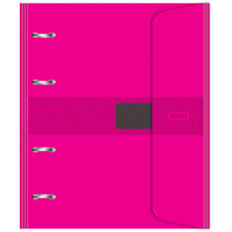 Бизнес-тетрадь со смен.блоком 120л,кл,А5, Розовый,пропилен. обл. налипучке