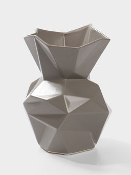 Ваза настольная керамика "Анхель" 20х12 см, серый