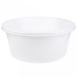 Таз пластмассовый 6л, д29см, h13см, белый (Россия)