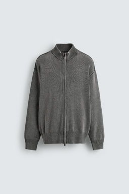 CHAQUETA PUNTO ESTRUCTURA LAVADA / Gris - Zara фото 7