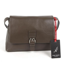 Женская кожаная сумка Sergio Valentini SV-0755 Хаки-4  фото 2