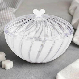 Цена за 2 шт. Сахарница "Грация" 0,8л (с крышкой)(белый) М6351