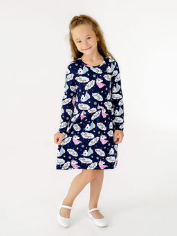 Платье Эля синий единороги - Sovalina фото 8