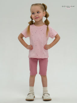 Костюм Актив лиловые сердечки-сухая роза - Sovalina фото 8