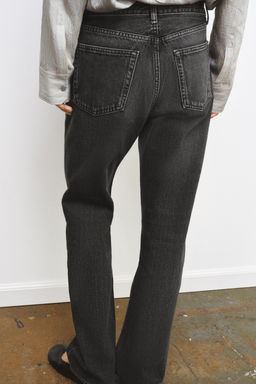 ZW COLLECTION MID-WAIST STRAIGHT JEANS - Zara фото 4