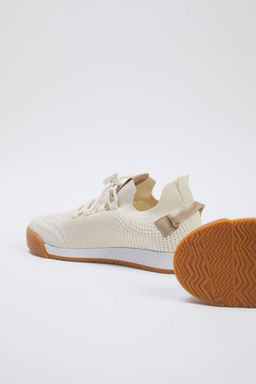 Trendyolmilla Shoes Bej Triko Erkek Bagc?kl? Yuruyus Spor Ayakkab? TAKSS25SN00017  фото 9