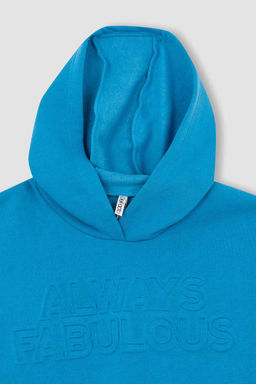 Толстовка с капюшоном для девочек - Defacto фото 8