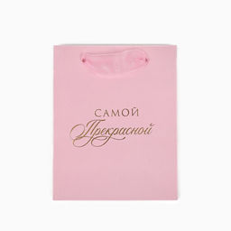 Цена за 3 шт. Пакет ламинированный «Самой прекрасной», S 12 х 15 х 5.5 см
