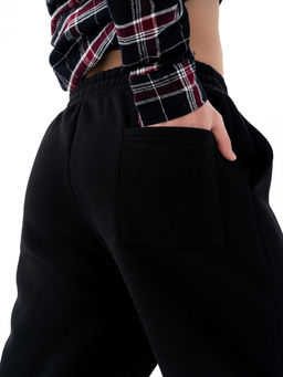 с начесом  Брюки джоггеры ,черные - Binita фото 7