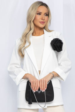 Пиджак льняной Мэрлин (белый) Б13254-7М