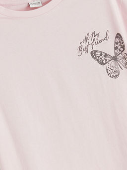 Kelebek Bask?l? K?z ?ocuk Ti??rt