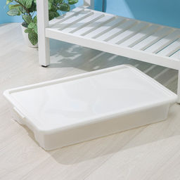 Контейнер для хранения Porter, 18 л, 66×42×12 см, с крышкой, цвет слоновая кость