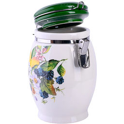 60146 Банка для сыпучих 900 мл Лесные ягоды с лимонами дол/жел LR (х24) - Mayer&boch фото 3