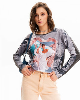 авторский Лонгслив свободного кроя - Sahar art lab фото 16