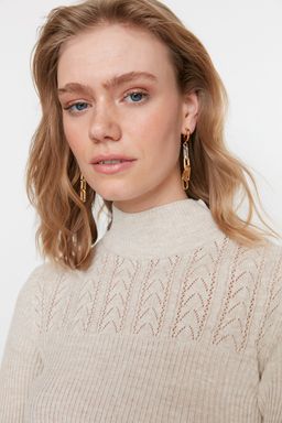 Tas Ajurlu/Delikli Triko Kazak TWOAW21KZ0934 - Trendyolmilla фото 2