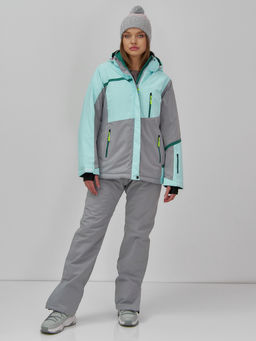 Горнолыжная куртка женская зимняя голубого цвета 7092Gl - Chunmai фото 9