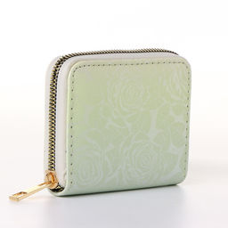 Кошелёк женский на молнии 11?2.5?9 см, с цветочным принтом, розовый