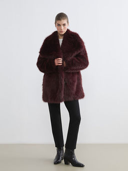 Ceket Yaka Oversize Kad?n K?rk Mont