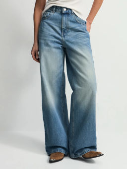 Джинсы wide leg с высокой посадкой / Zarina фото 4