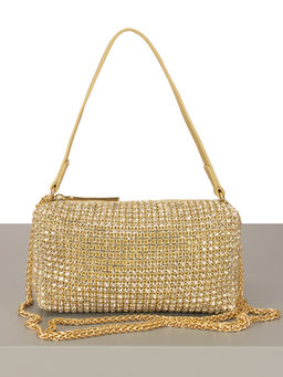 LACCOMA сумка ST016-1-золотой стразы  фото 3