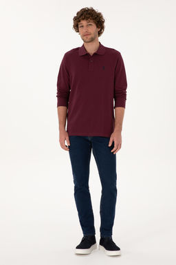 Erkek Bordo Basic Sweatshirt Sepette S_rpriz _ndirim - U.s. polo assn фото 4