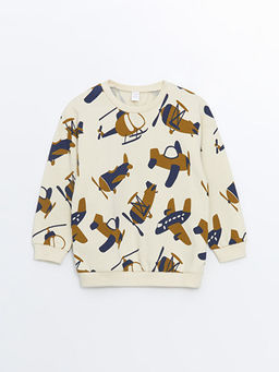 Bisiklet Yaka Uzun Kollu Erkek Bebek Sweatshirt ve E?ofman Alt 2li Tak?m