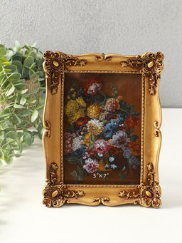 Фоторамка для фото 13×18 см «Версаль», полистоун под т. золото, 23×17.5×3 см