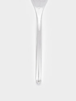 Цена за 30 шт. Вилка одноразовая для фуршета, набор 50 шт., 10 см, пластик, прозрачная