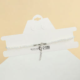 Чокер Глаз в овале, цвет белый, 34 см - Queen fair фото 2