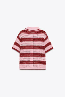 KNITTED POLO CARDIGAN - Zara фото 2