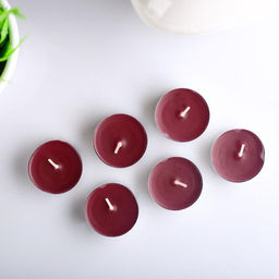 Цена за 2 шт. Набор свечей ароматических чайных «Вишня», 3.8×1.6 см, 3.5 ч, 12 г, 6 шт.