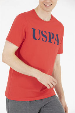 Мужская красная базовая футболка с круглым вырезом - U.s. polo assn фото 13