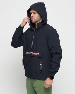 Куртка-анорак спортивная мужская темно-синего цвета 88620TS - Wonderrman фото 14