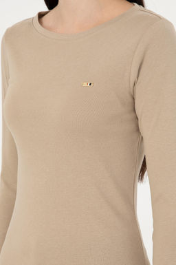 Женский свитшот светлого цвета хаки Неожиданная скидка в корзине - U.s. polo assn фото 7