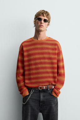 STRIPED OPEN-KNIT SWEATER - Zara фото 2