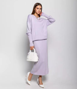 Костюм #КТ22335, светло-сиреневый