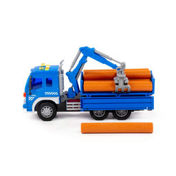 Сити, автомобиль бортовой с манипулятором инерционный (со светом и звуком) (синий) (в коробке) - Полесье фото 3