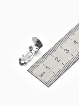 Цена за 2 шт. Основа под серьги-клипсы, 17 мм (набор 5 пар), цвет серебро