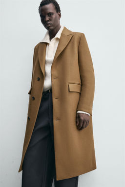 WOOL BLEND STRUCTURED COAT - Zara фото 6
