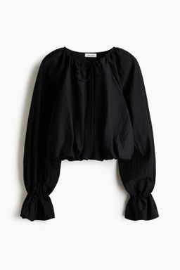 Blusa globo con efecto arrugado - H&m фото 2